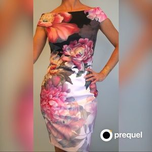 Ted Baker Off the Shoulder Floral Dress